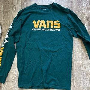 Green Vans long sleeve shirt
